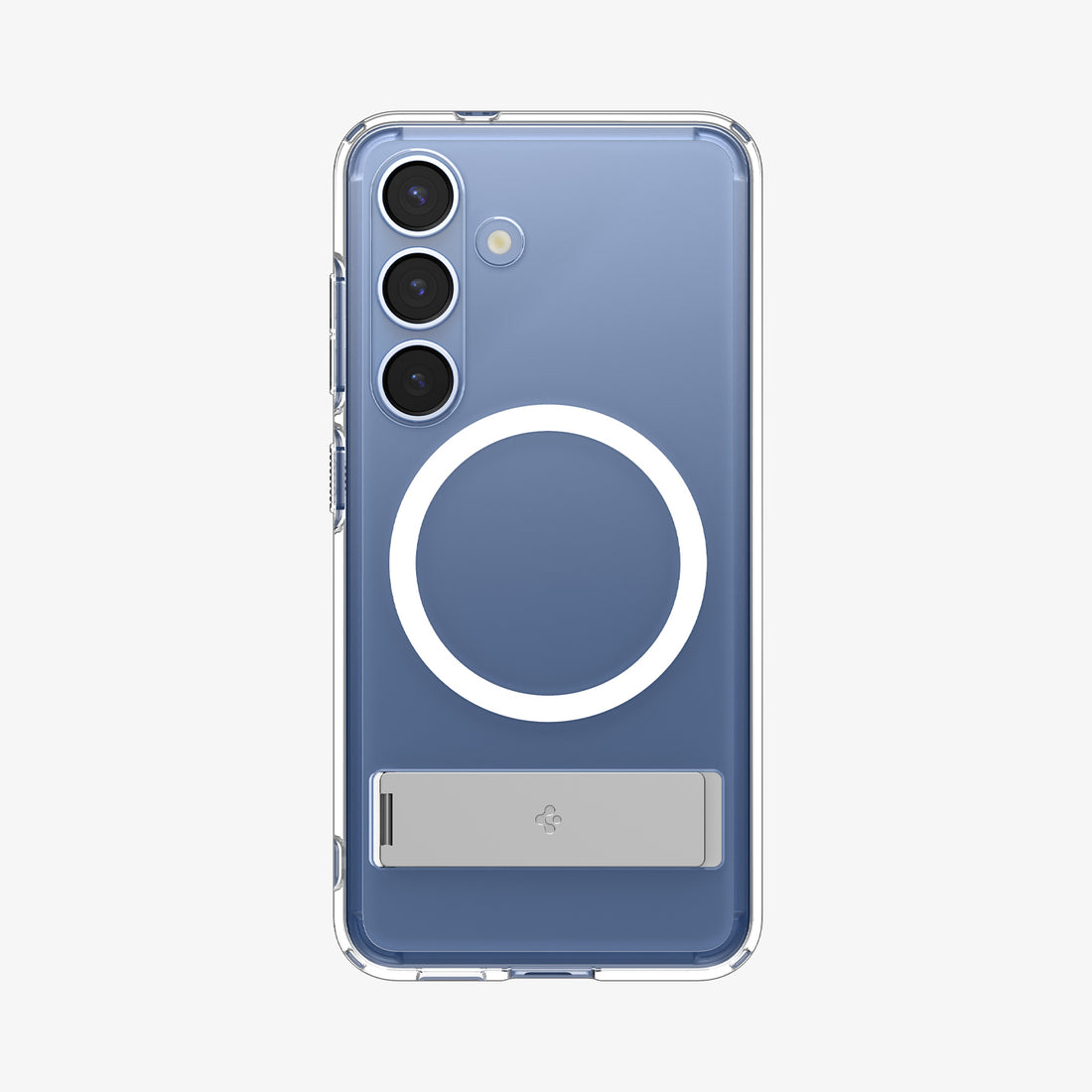 ACS08984 - Galaxy S25 Plus Case Ultra Hybrid S in Clear White showing the back