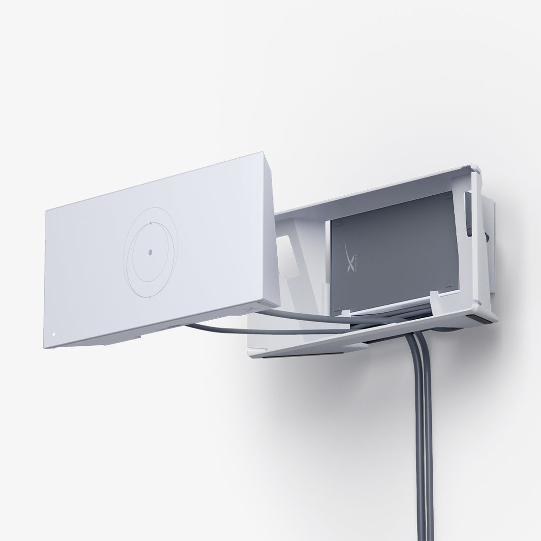 AMP09408 - Starlink Gen 3 Mount | STL310 in White showing the front and inner