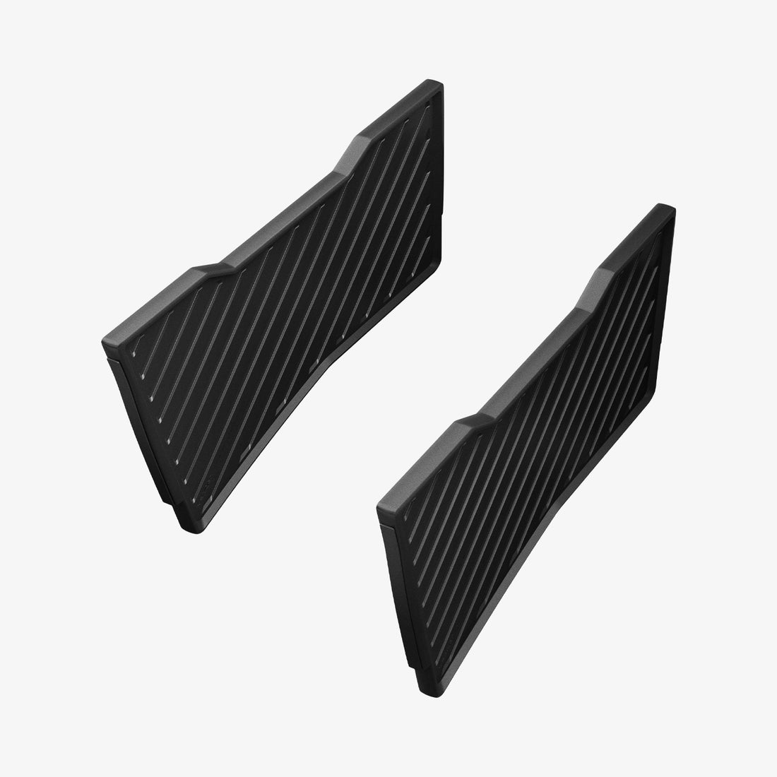 ACP10799 - Tesla Series Model Y Juniper (2025+) Frunk Divider | TO229J in Black set of two showing textured compartment organizer panels