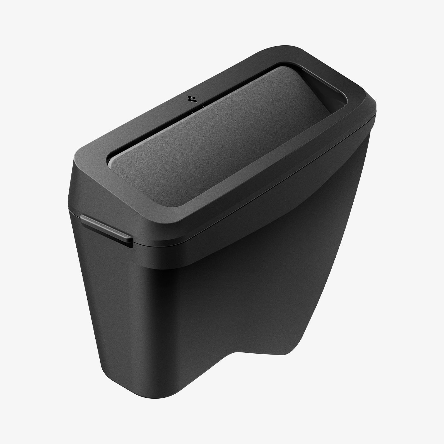 ACP11106 - Tesla Series - Car Trash Can | TO281J showing the sleek black trash can with a minimalist flip lid designed to fit seamlessly into the Tesla door pocket.
