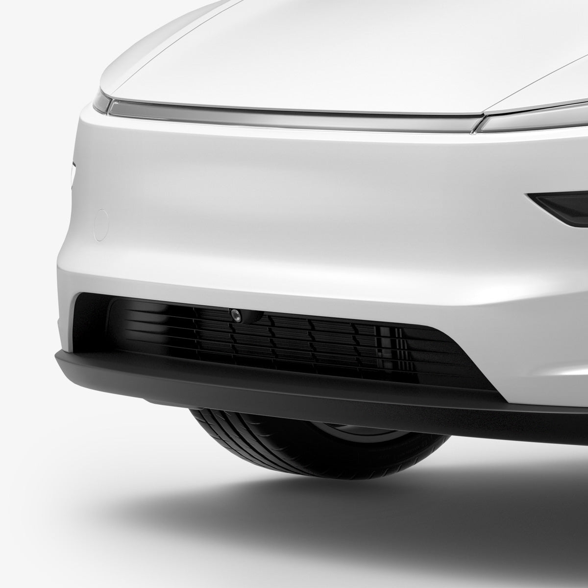 ACP11231 - Tesla Series - Front Camera Protector | TO331 showing the front bumper with the camera protector installed, highlighting its seamless integration within the grille.