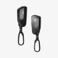 ACS10426 - Volkswagen Key Fob Cover | VK100 in Matte Black showing the inner and back. 