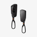 ACS10426 - Volkswagen Key Fob Cover | VK100 in Matte Black showing the front and back. 