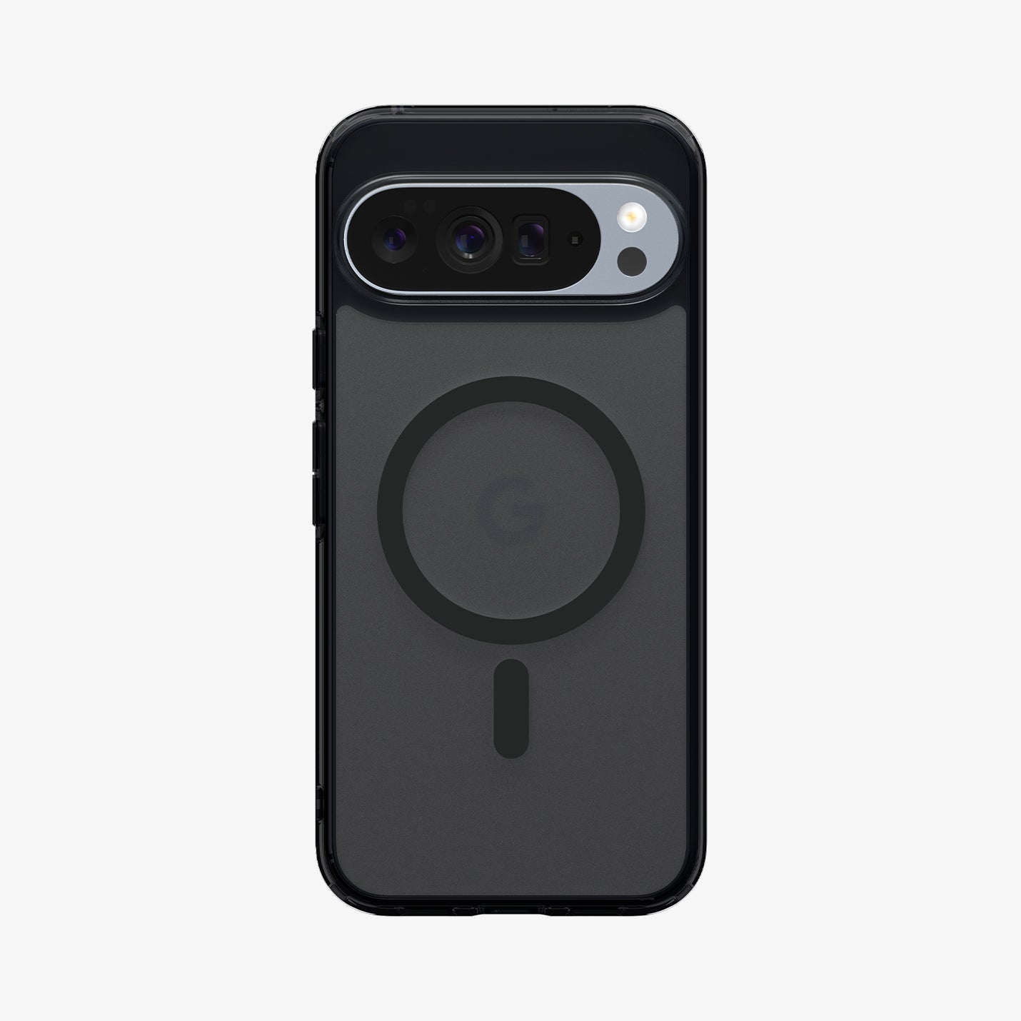 ACS09726 - Pixel 10 Pro XL Case Ultra Hybrid Metal Ring (MagFit) in frost black showing the back