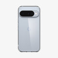 ACS09715 - Pixel 10 / Pixel 10 Pro Case Ultra Hybrid in crystal clear showing the back