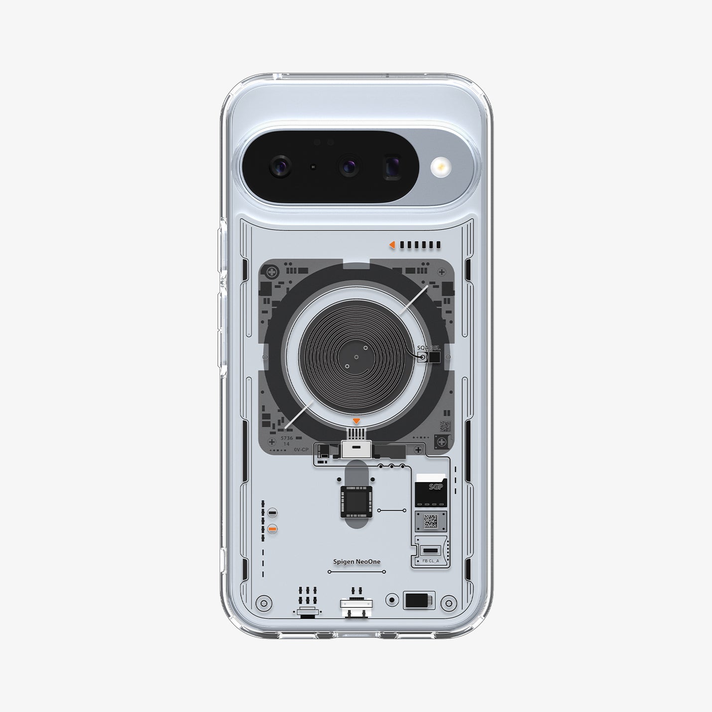 ACS09704 - Pixel 10 / Pixel 10 Pro Case Ultra Hybrid Neo One (MagFit) showing the back