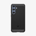 ACS08977 - Galaxy S25 Plus Case Rugged Armor (MagFit) in Matte Black showing the back