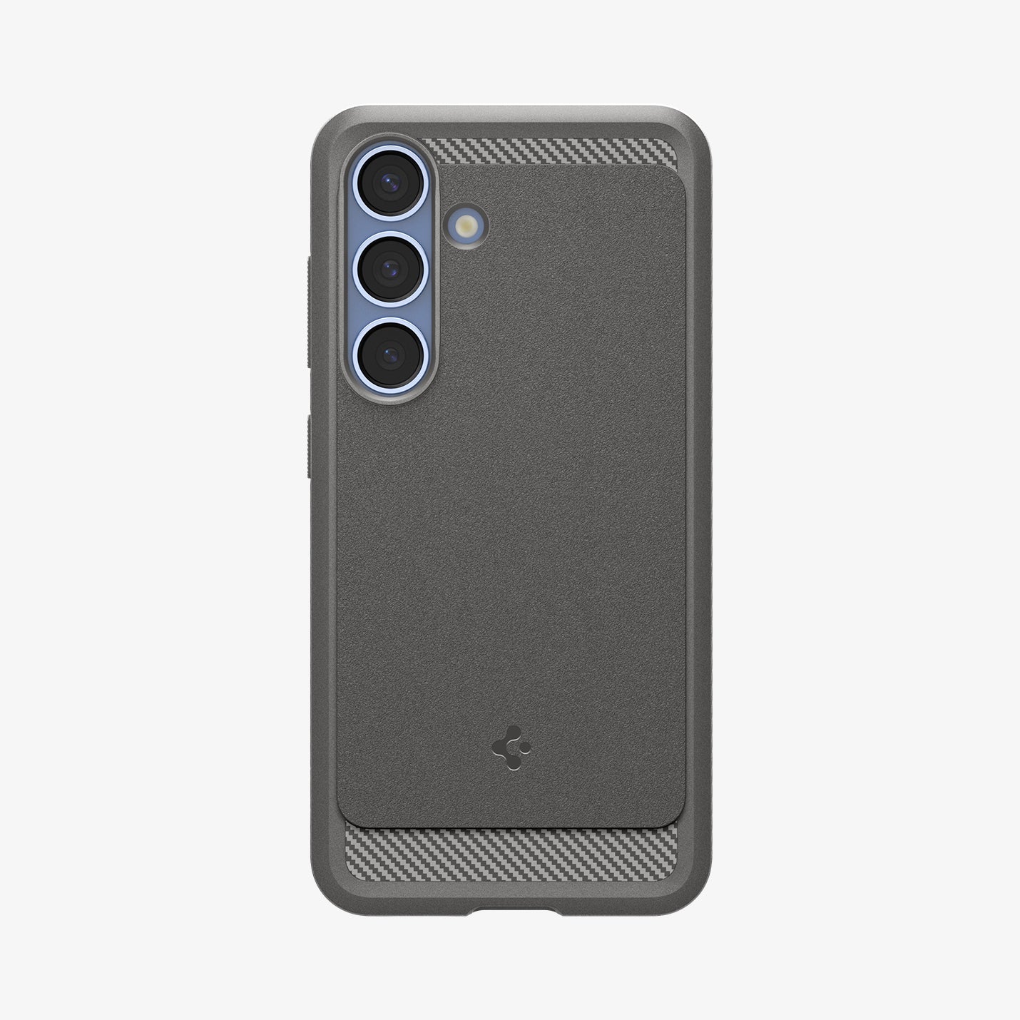 ACS08978 - Galaxy S25 Plus Case Rugged Armor (MagFit) in Marble Gray showing the back