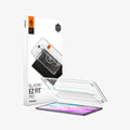 AGL11954 - Galaxy Tab S12+ Glas.tR EZ Fit Pro showing GLAS.tR EZ Fit Pro screen protector, installation tray, tablet, and product packaging.
