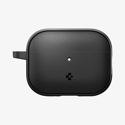 ACS09826 - AirPods Pro 3 Spigen Vault in Matte Black showing the front