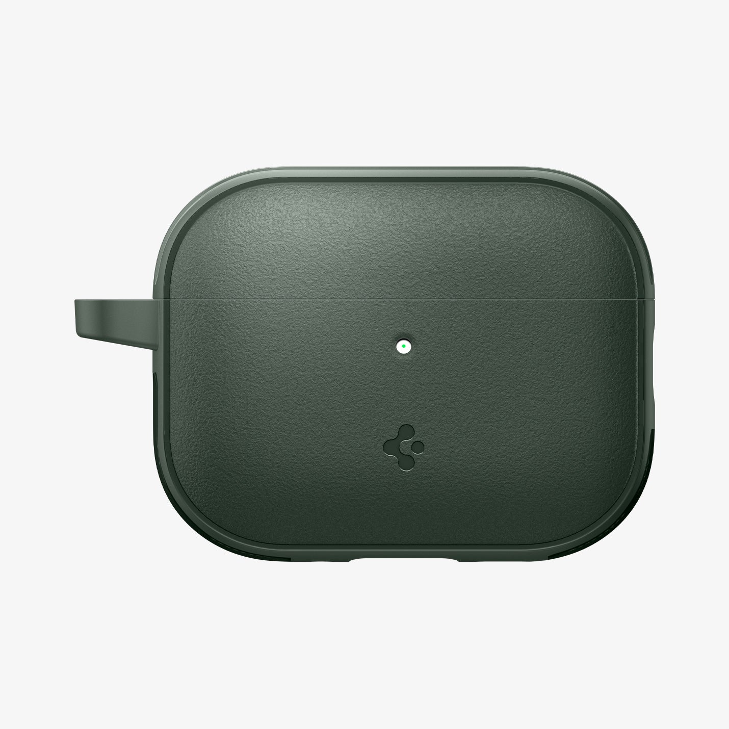 ACS09827 - AirPods Pro 3 Spigen Vault in Midnight Green showing the front