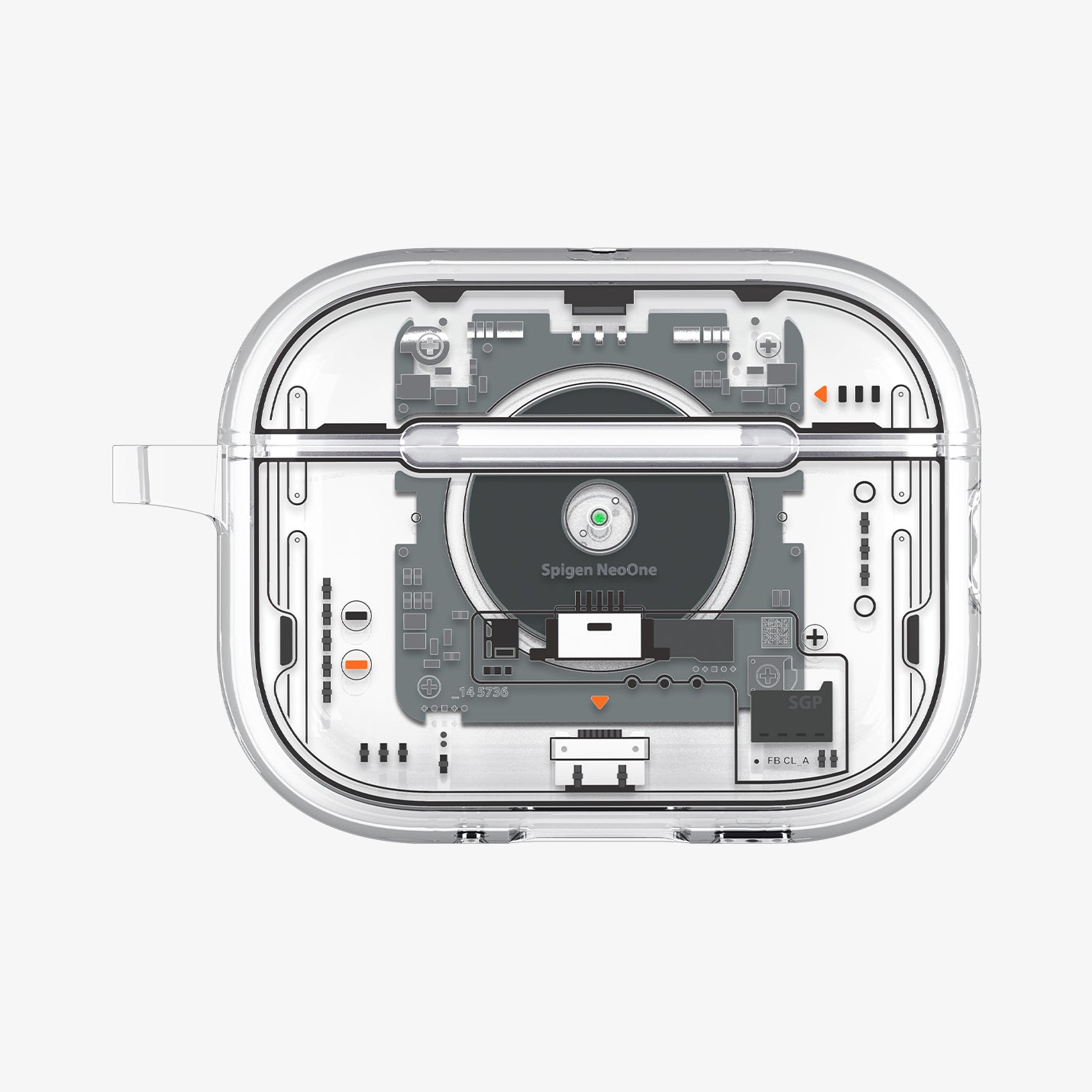 ACS09824 - AirPods Pro 3 Series Ultra Hybrid Neo One (MagFit) showing the front