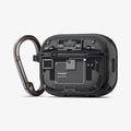 ACS09823 - AirPods Pro 3 Series Ultra Hybrid Zero One (MagFit) in Zero One Black showing the front and side with carabiner
