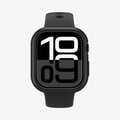 ACS08588 - Apple Watch 10 (42mm) Case Thin Fit in Black showing the front and partial sides