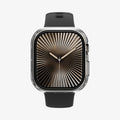 ACS08589 - Apple Watch 10 (42mm) Case Thin Fit in Crystal Clear showing the front and partial sides