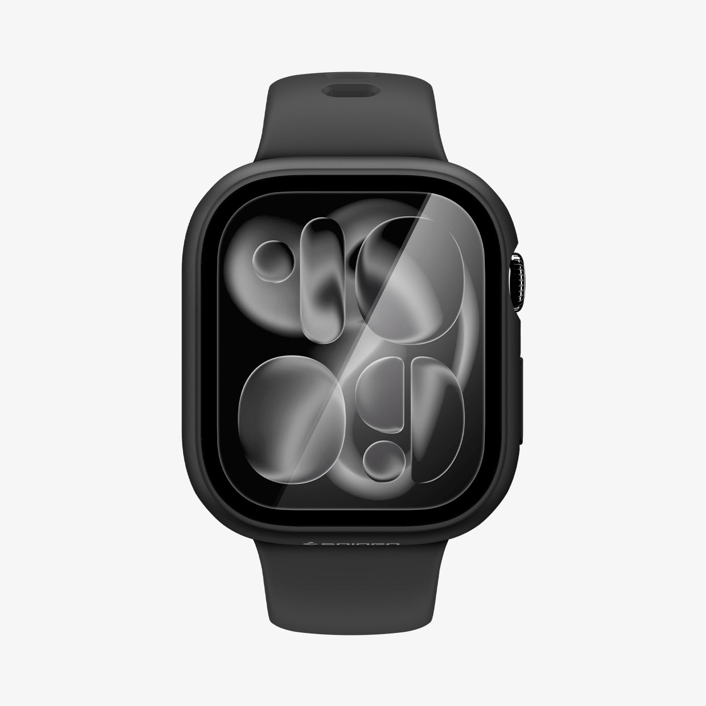 ACS11410 -  Apple Watch Series - Thin Fit 360 | Waterproof Ring (42mm) in Black showing front