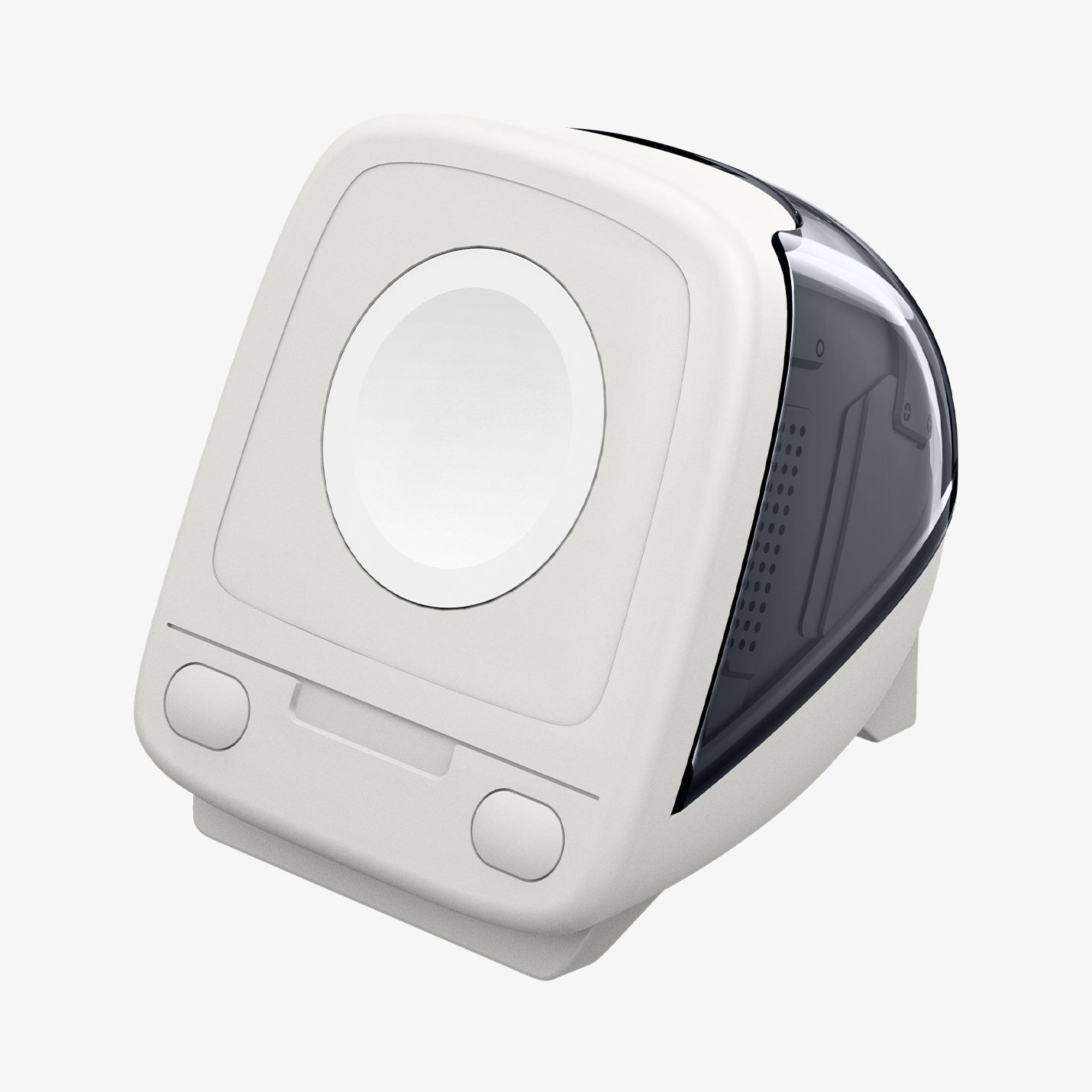 AMP09340 - Apple Watch Classic C1 Charger Stand in graphite showing front.
