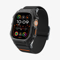 ACS07104 - Apple Watch (49mm) Lite Fit Pro Matte Black in Matte Black showing the front and side and inner strap
