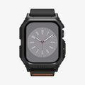 ACS08594 - Apple Watch (42mm) Case Lite Fit Pro in Matte Black showing the Case Lite Fit Pro in Matte Black showing the front and partial sides