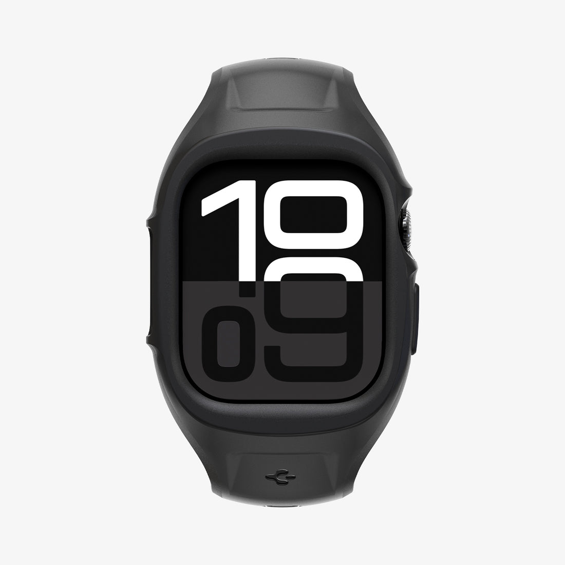 ACS09317 - Apple Watch 10 (46mm) Case Liquid Air Pro in Matte Black showing the front