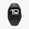 ACS09317 - Apple Watch 10 (46mm) Case Liquid Air Pro in Matte Black showing the front