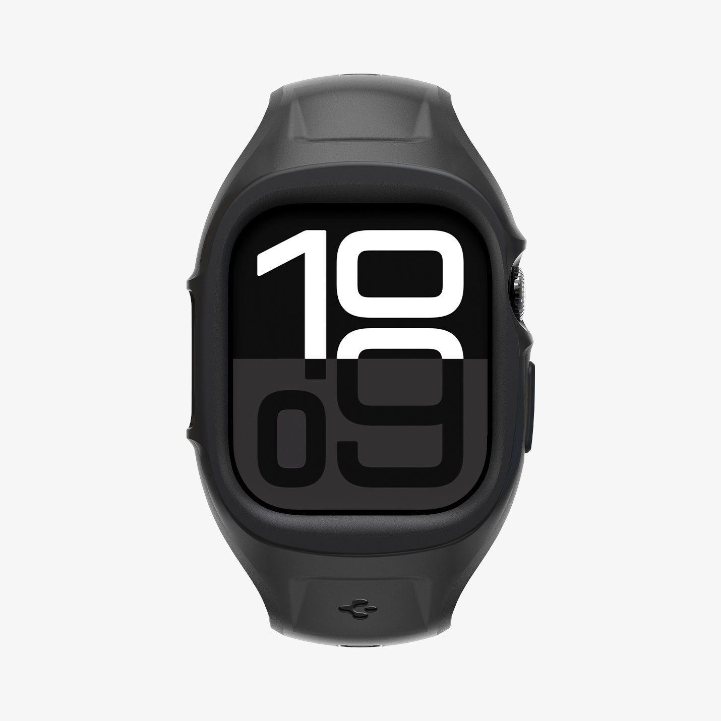 ACS09317 - Apple Watch 10 (46mm) Case Liquid Air Pro in Matte Black showing the front