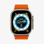 AMP05986 - Apple Watch Series (Apple Watch (49mm)/Apple Watch (45mm)/Apple Watch (42mm)) Watch Band Lite Fit Ultra in orange showing the front