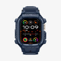ACS07389 - Apple Watch (49mm) Rugged Armor Pro in Navy Blue showing the front