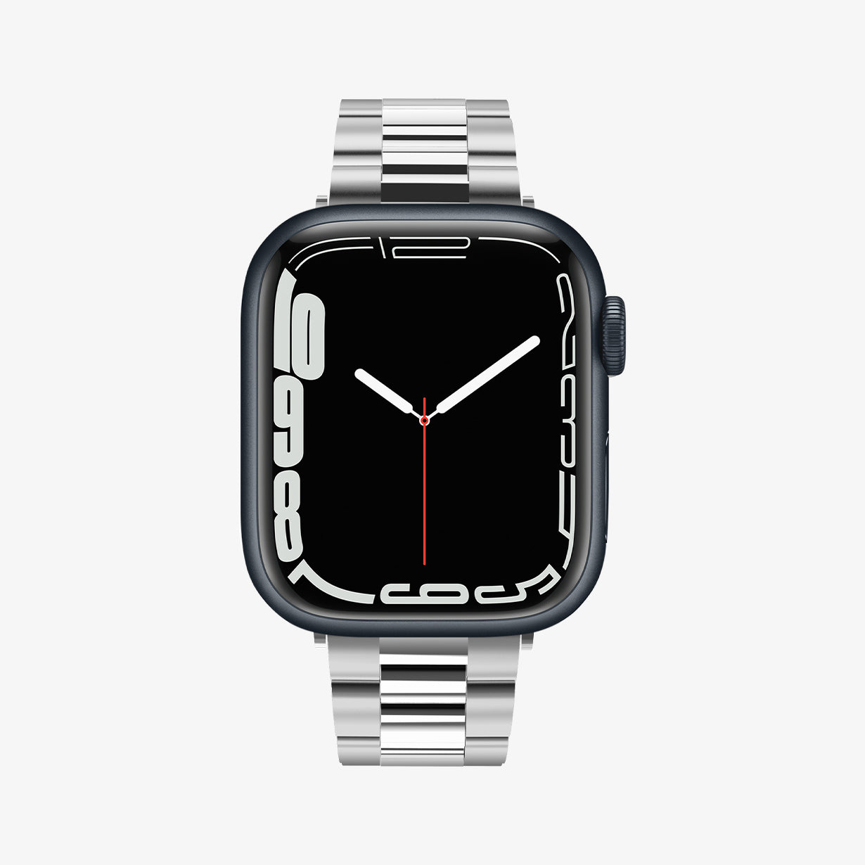 061MP25943 - Apple Watch Series 11/10 42mm, 9/8/7 41mm, SE3/SE2/SE/6/5/4 40mm, 3/2/1 38mm Modern Fit Silver showing front
