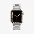 062MP25404 - Apple Watch Ultra 3/2/Ultra 49mm, Series 11/10 46mm, 9/8/7 45mm, SE3/SE2/SE/6/5/4 44mm, 3/2/1 42mm Modern Fit  Silver showing front