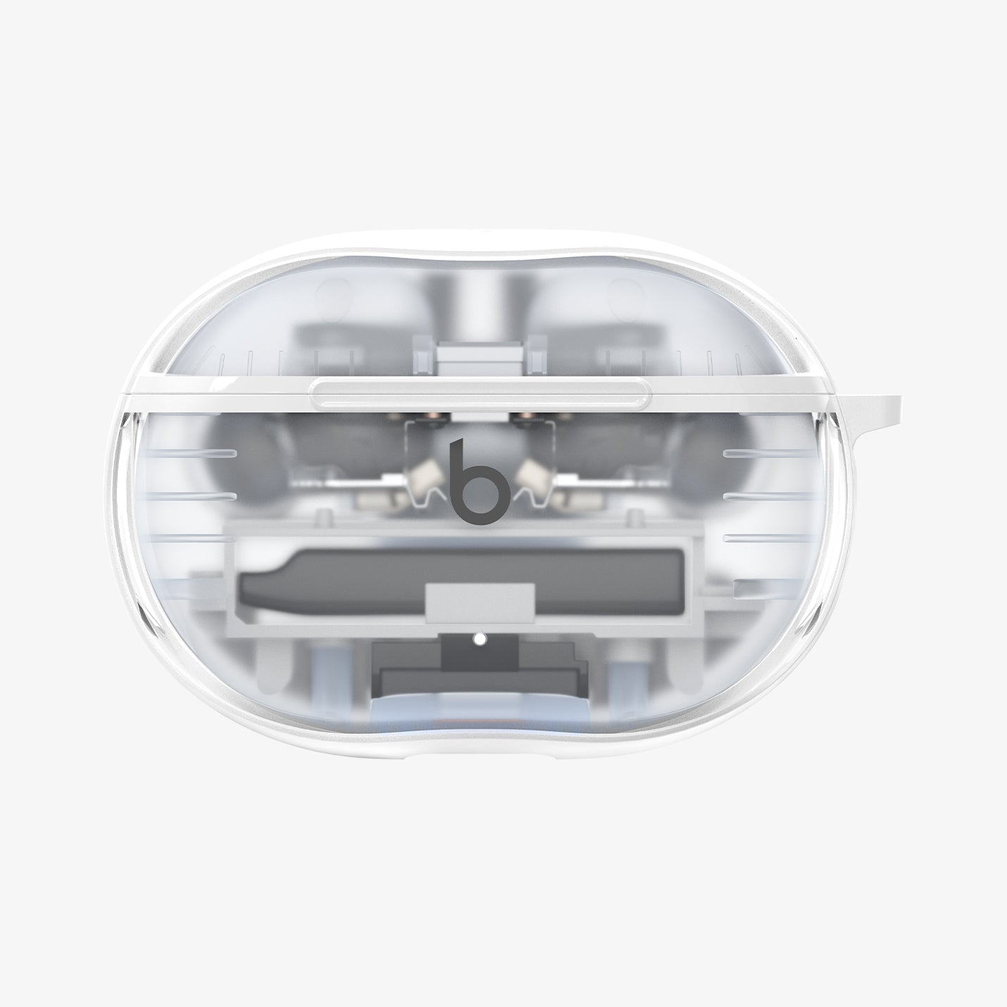 ACS06935 Beats Studio Buds Case Ultra Hybrid in crystal clear showing