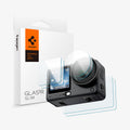 AGL11837 - DJI Osmo Action 6 GLAS.tR SLIM showing screen and lens protectors with an action camera and product packaging