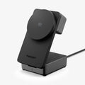 ACH10398 -  Spigen Qi2 3-in-1 Fast Wireless Charger showing front view of magnetic charging pad