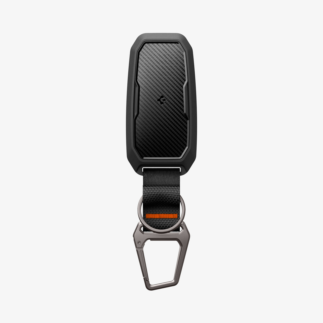ACS09430 - Ford Key Fob Cover | FK100 in Matte Black showing the front, carabiner open