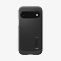 ACS11443 - Pixel 11 Tough Armor (Mag Fit) Black case featuring a built in kickstand, raised camera surround, and precise camera cutout.