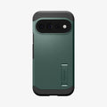 ACS11859 - Pixel 11 Pro  Tough Armor (Mag Fit) Abyss Green case featuring a built in kickstand, raised camera surround, and precise camera cutout.