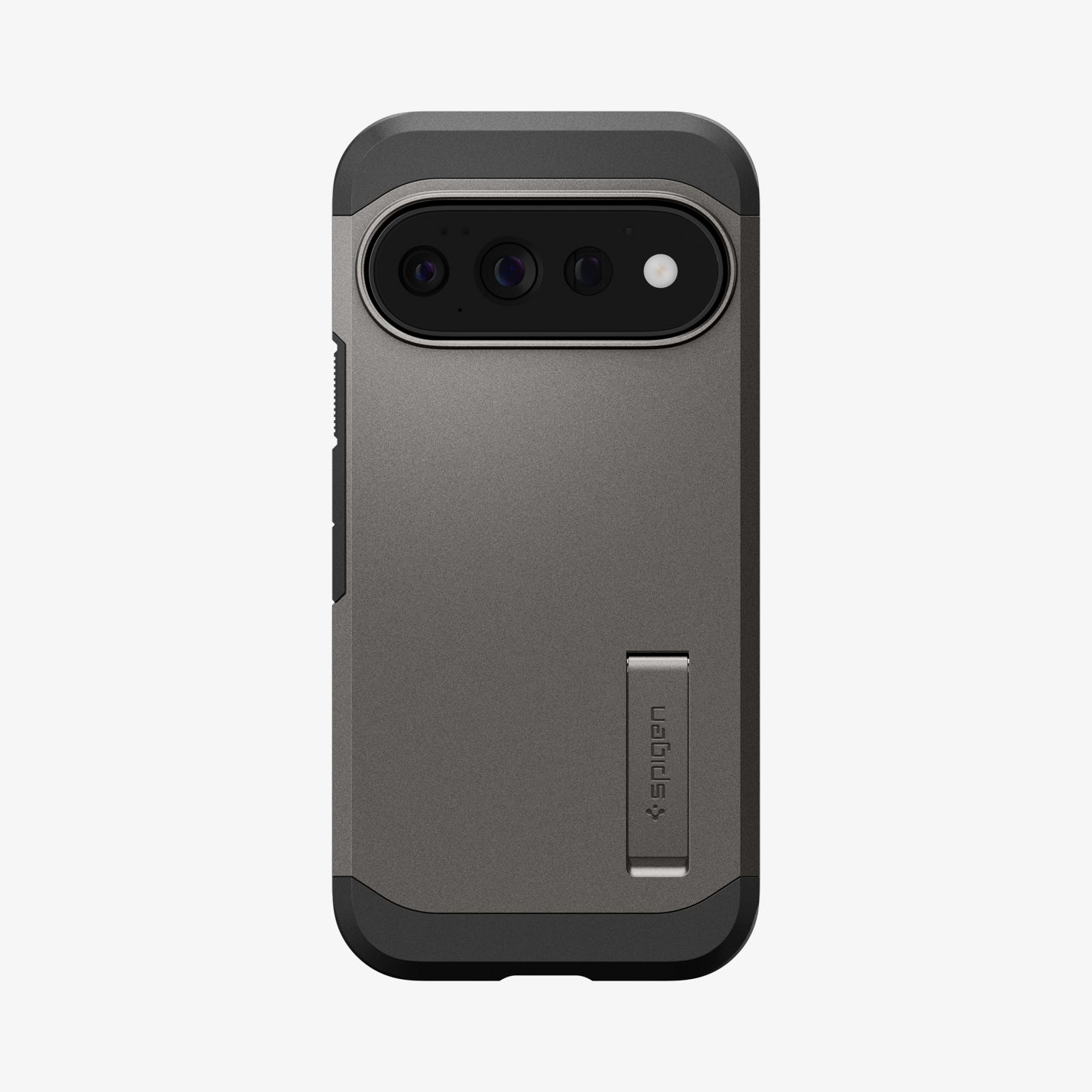 ACS11860 - Pixel 11 Pro  Tough Armor (Mag Fit) Gunmetal case featuring a built in kickstand, raised camera surround, and precise camera cutout.