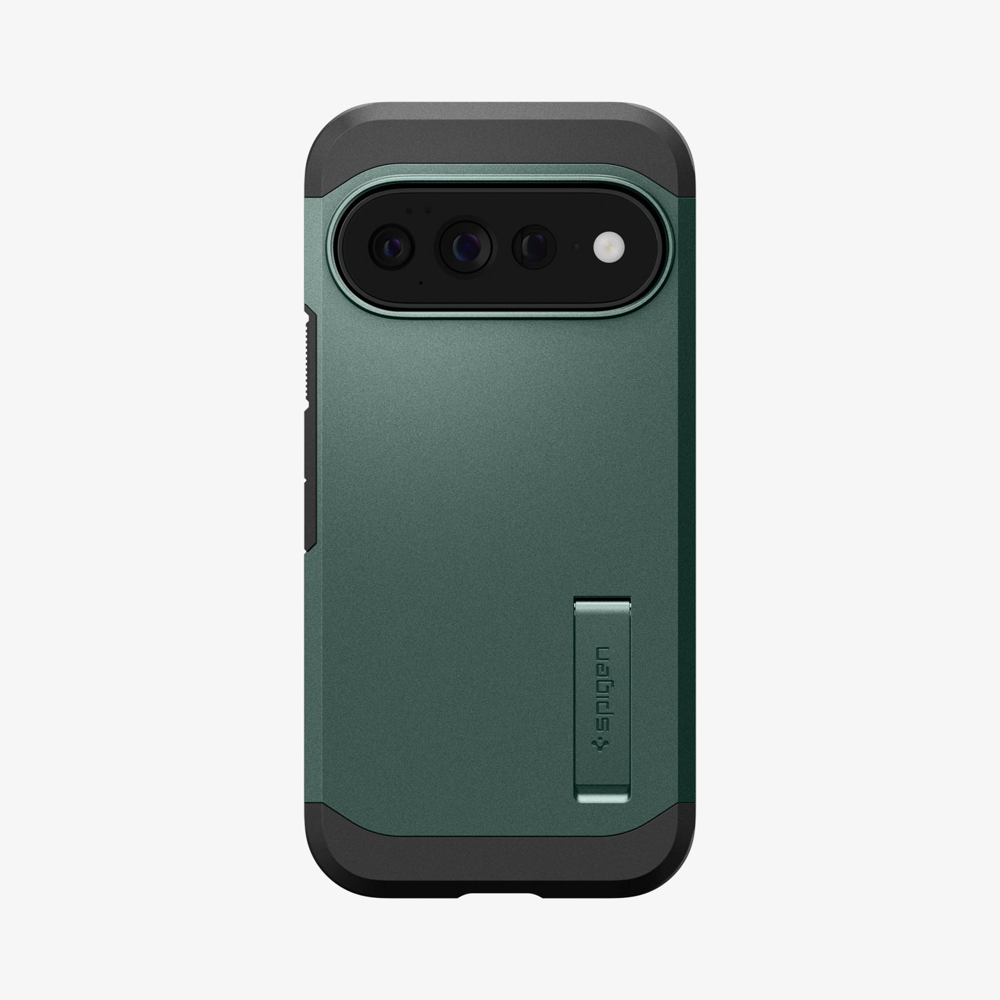 ACS11864 - Pixel 11 Pro XL Tough Armor (Mag Fit) Abyss Green case featuring a built in kickstand, raised camera surround, and precise camera cutout.