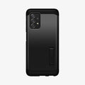 ACS02319 - Galaxy A52 Case Tough Armor in Black showing the back