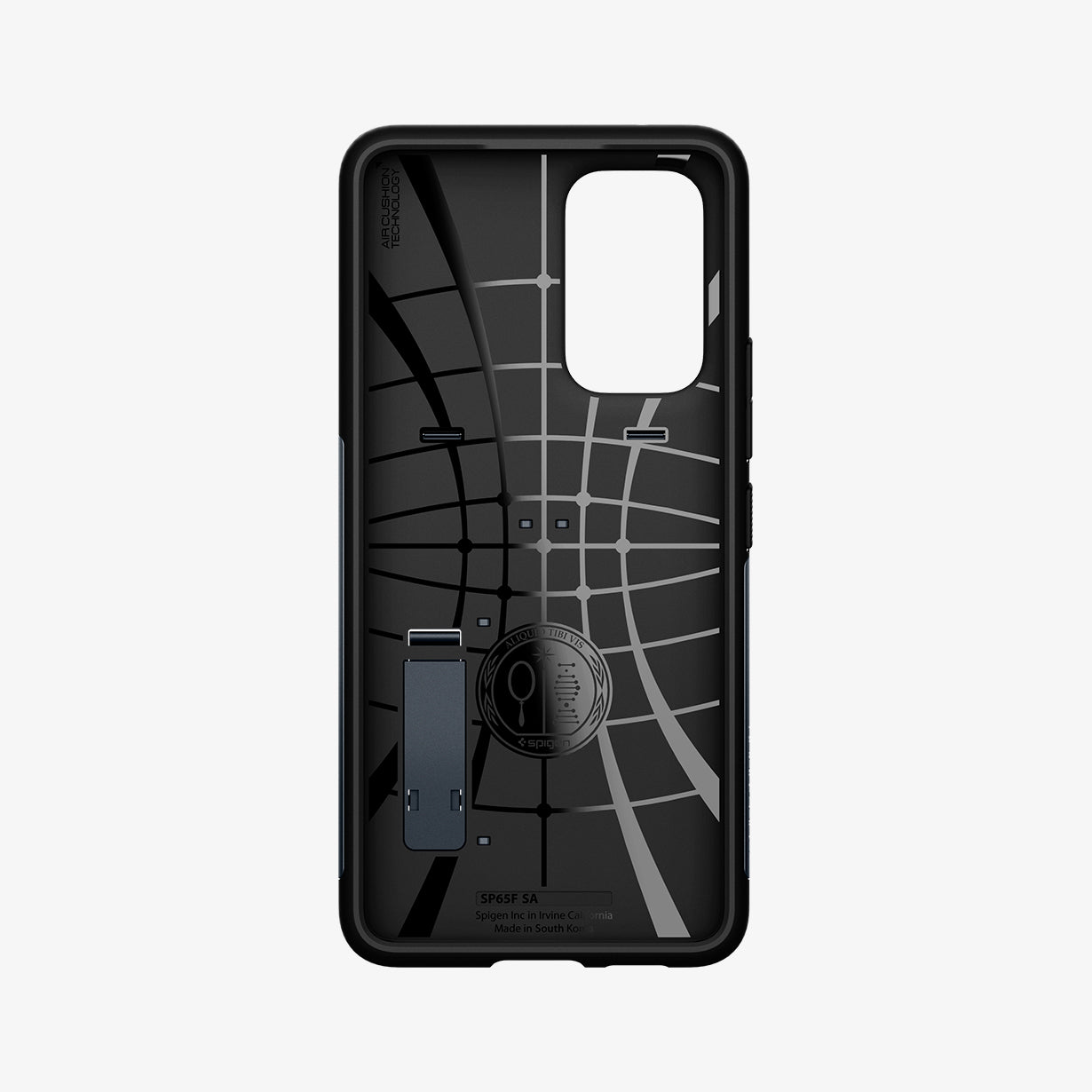 ACS04203 - Galaxy A53 5G Case Slim Armor in Metal Slate showing the inner case with spider web pattern