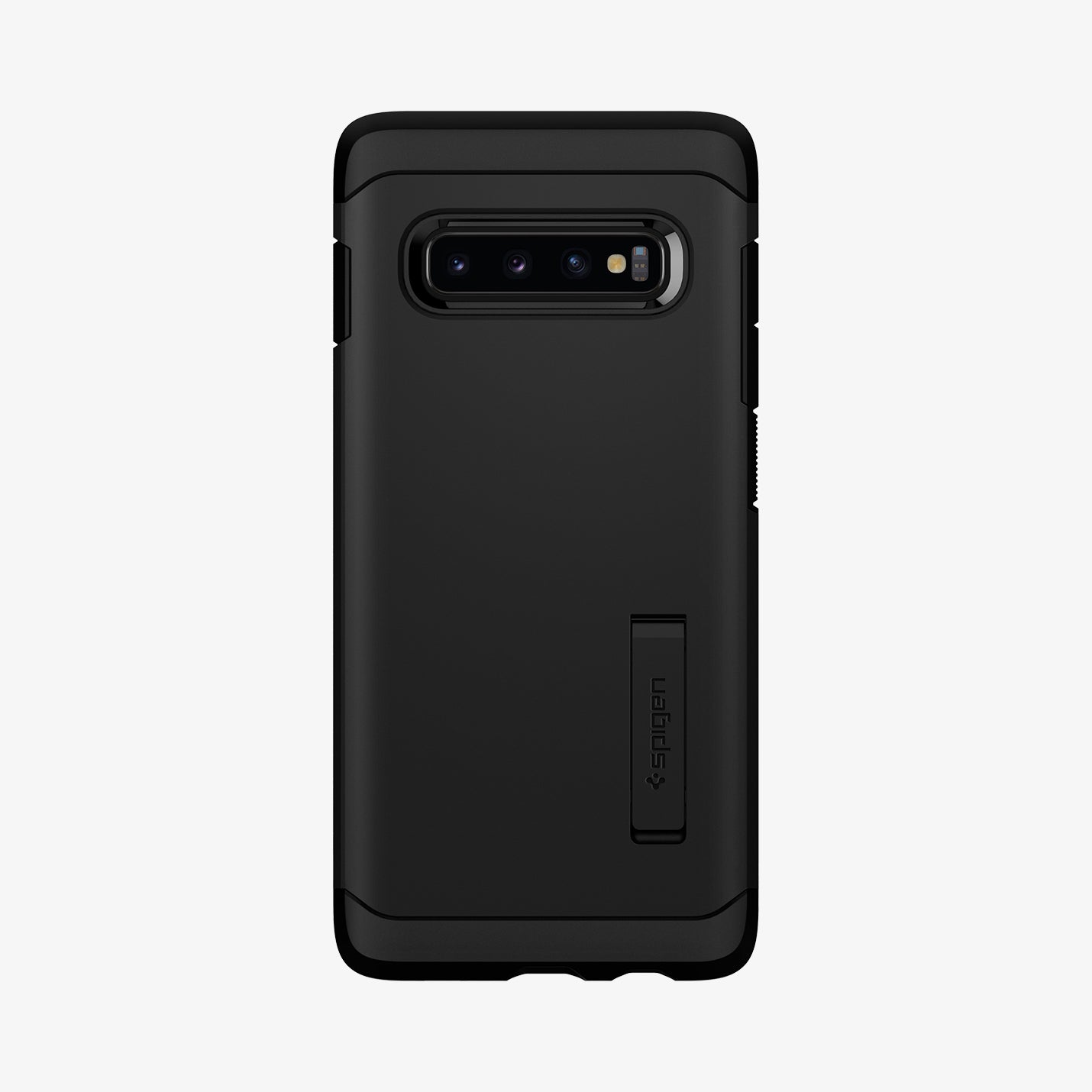 606CS25770 - Galaxy S10 Plus Tough Armor Case in black showing the back