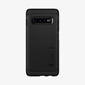 606CS25770 - Galaxy S10 Plus Tough Armor Case in black showing the back