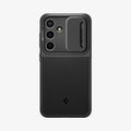ACS07363 - Galaxy S24 Case Optik Armor in Black showing the back