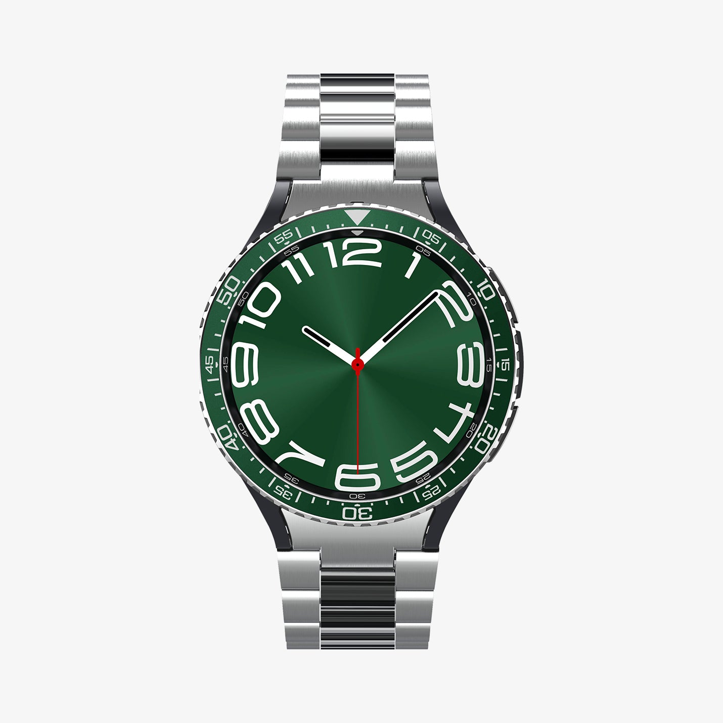 ACS07127 - Watch 6 Classic (47mm) Bezel Tune in Green showing the front