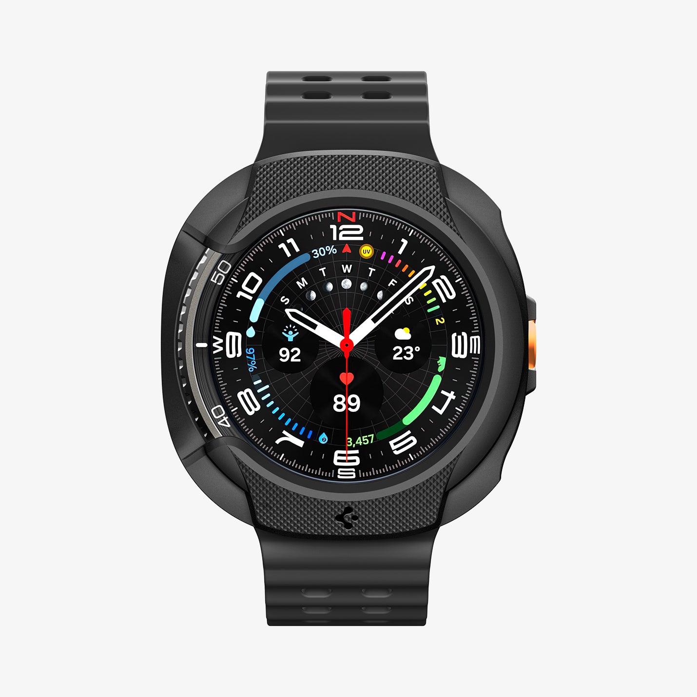 ACS09841 - Galaxy Watch 8 46mm Liquid Air showing the front