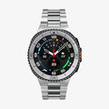 ACS10015 - Galaxy Watch 8 46mm Bezel Tune in sliver showing the front