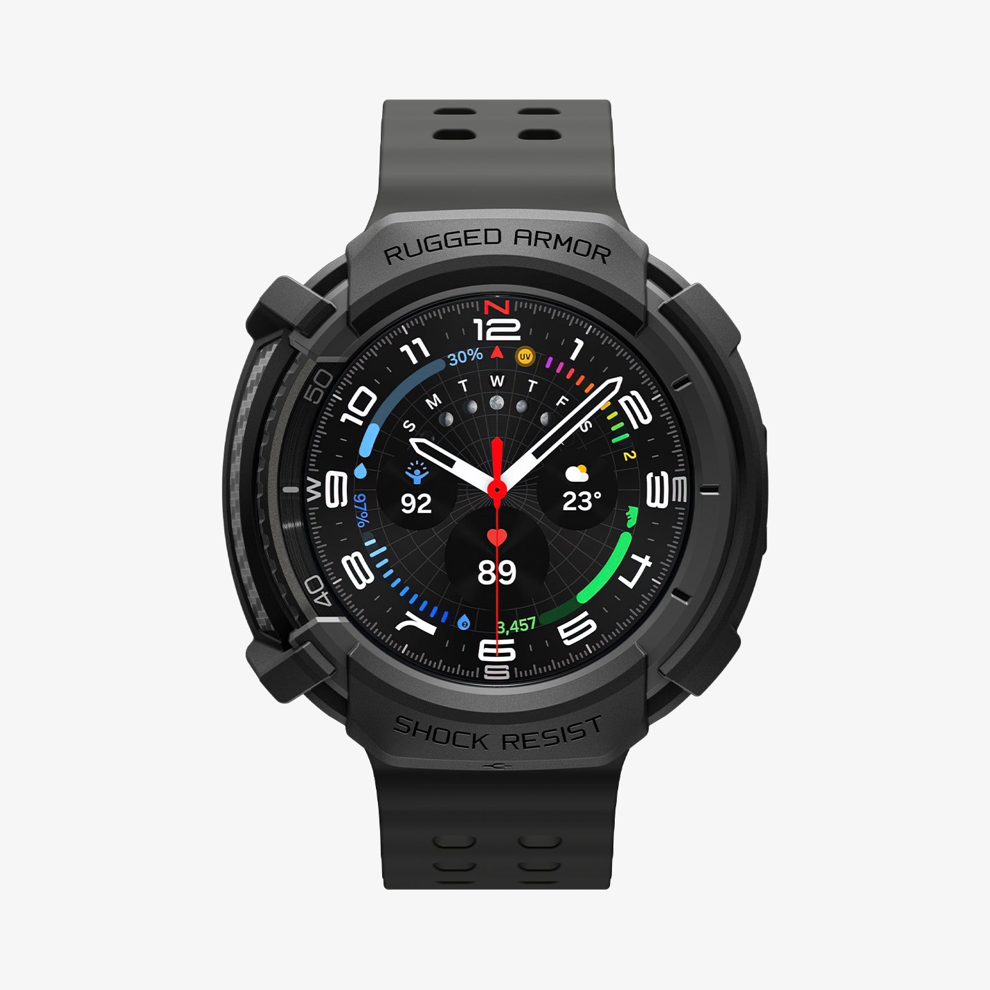 ACS10012 - Galaxy Watch 8 46mm Rugged Armor showing the front