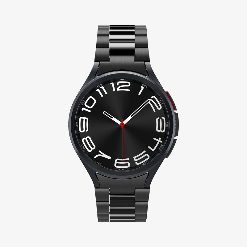 AMP06490 - Watch 6 Classic (47mm) Modern Fit 316L Band in Black showing the front