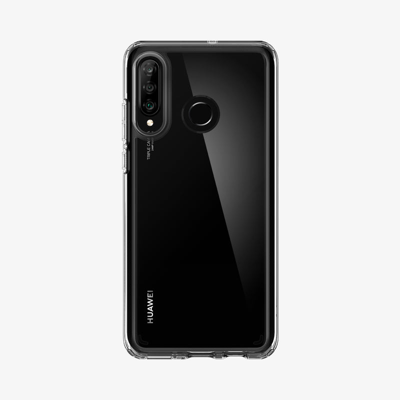 L39CS25741 - Huawei P30 Lite Case Ultra Hybrid in crystal clear showing the back