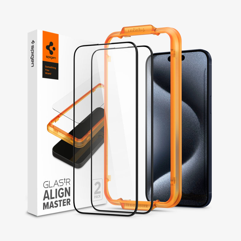 iPhone 15 Series Screen Protector Alignmaster Full Cover -  –  Spigen Inc